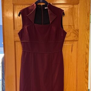 Marc New York Sleeveless Midi Dress in Burgundy